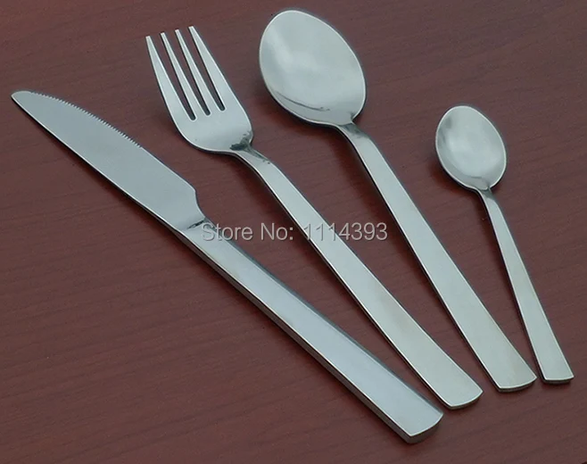 2166 Stainless steel Cutlery set 24pcs Mirror/ Flatware / Dinner Knife fork spoon coffee Tableware | Дом и сад