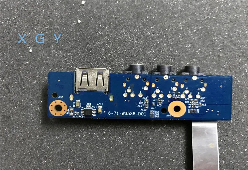 Оригинальная плата для аудиопорта USB Clevo Sager W350ST с кабелем 6 71 W35S8 D01 100% ТЕСТ ОК|Платы
