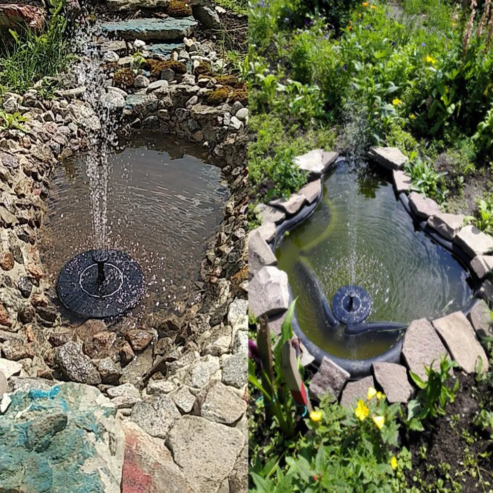 Солнечный фонтан Солнечный плавающий водяной фонтан насос для сада бассейн пруд полив открытый солнечная панель насосы комплект для фонтана