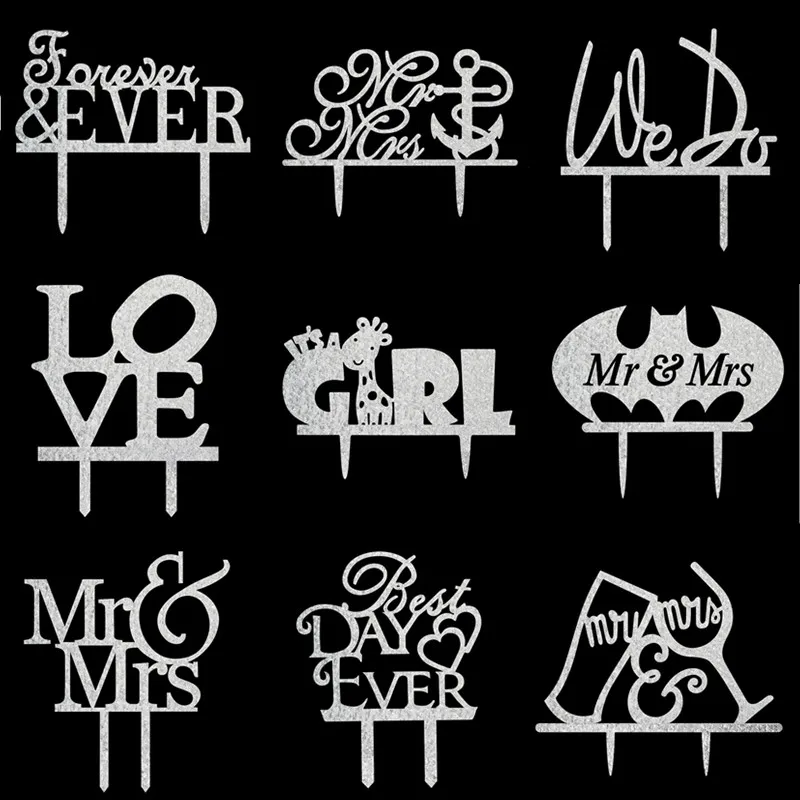 Флаги для свадебного торта с надписью We Do Love Mr & Mrs|cake decorating|cake flagscake topper |