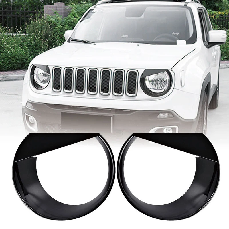 2 шт. X накладки на передние фары из АБС пластика для ренегада 2015 2016 2017|Абажуры| |