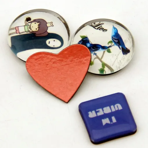 3 см милые цветные магнитные наклейки с сердцем на холодильник доска для магнитов