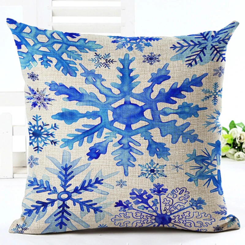 2017 новые рождественские вещи стиль Люди Подушка Almofadas льняная декоративная без