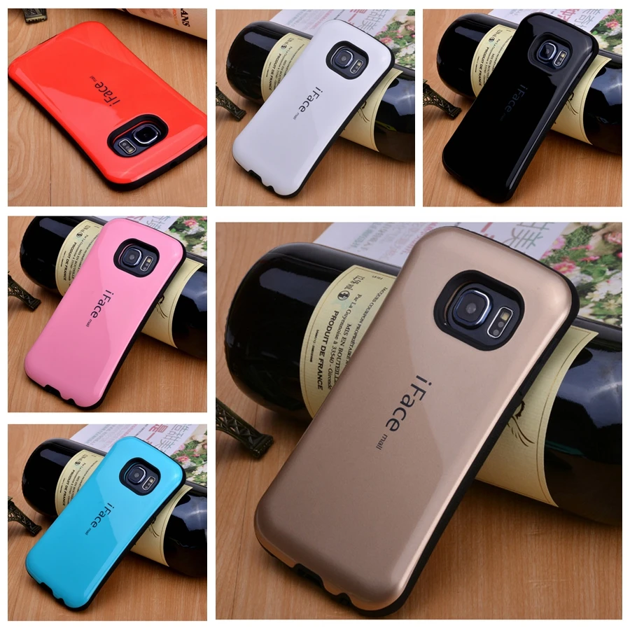 Для samsung S7 Edge корейский стиль противоударный iFace чехол жесткие чехлы силиконовые