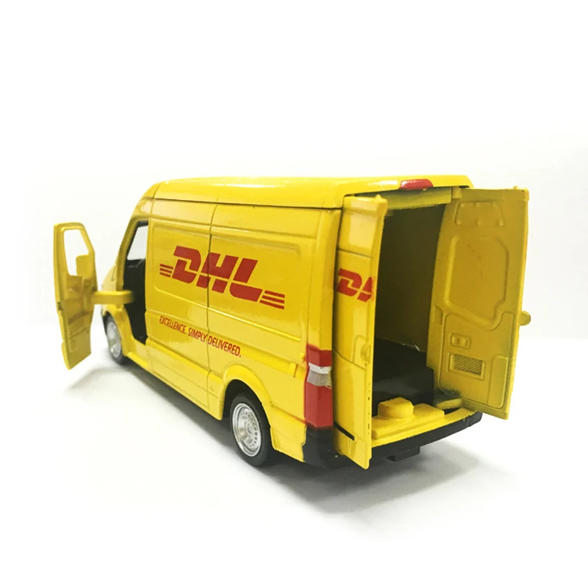 Игрушечный автомобиль из сплава грузовик DHL 1:36 мини копия Авторизованная