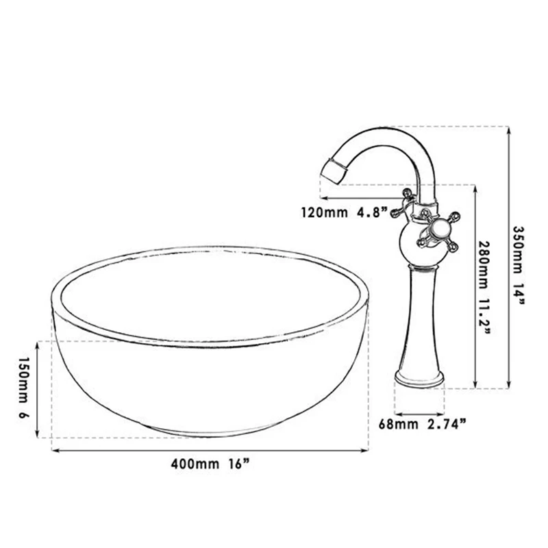 JIENI круглая миска для красок раковина ванной комнаты умывальник керамическая