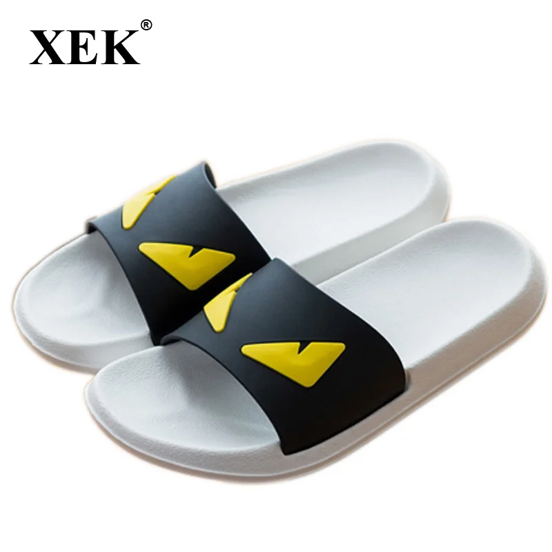 Мужские летние Нескользящие тапочки XEK из ЭВА домашние для пар GSS47 | Обувь