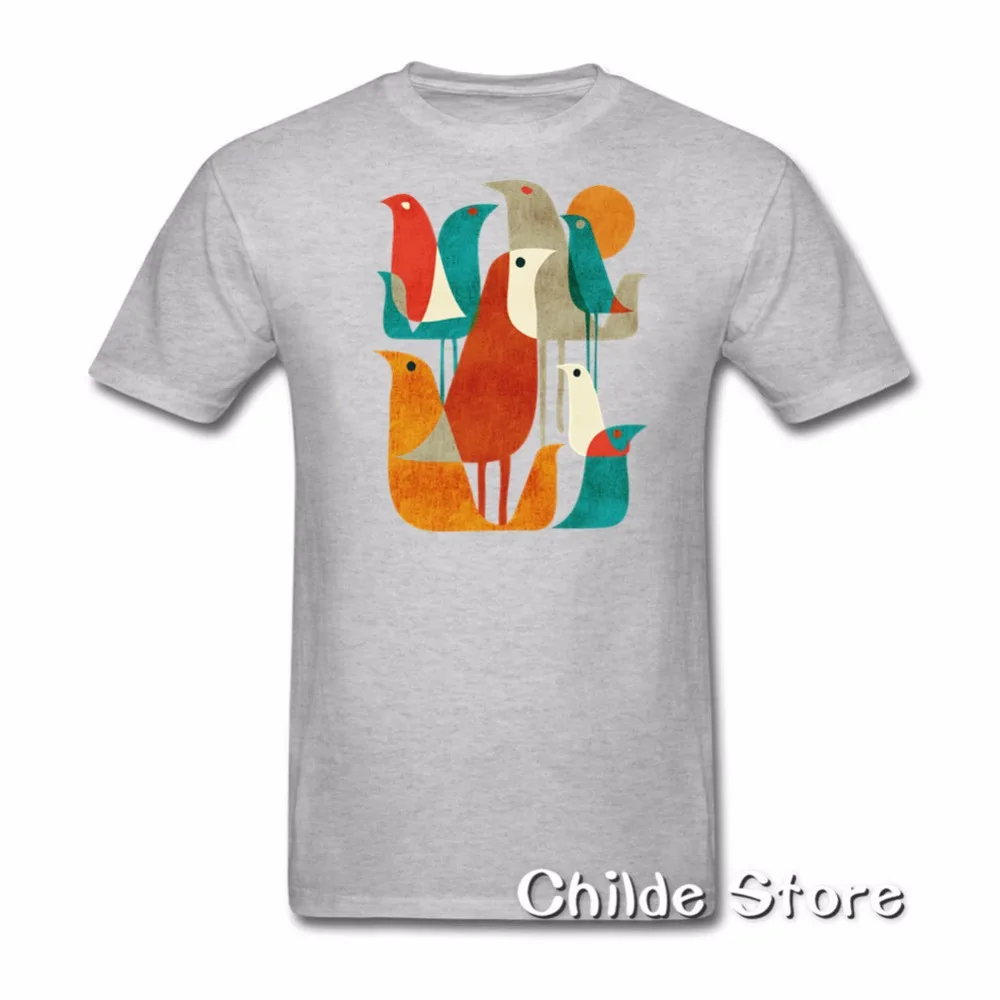 Модная мужская футболка с 3d принтом новый дизайн птицами удобные короткими