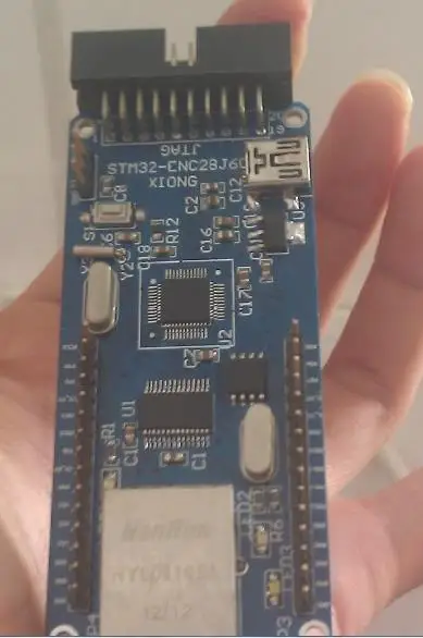 Бесплатная доставка! 2 шт. stm32f103 + enc28j60 сетевая макетная плата uip / LWIP веб сервер RT