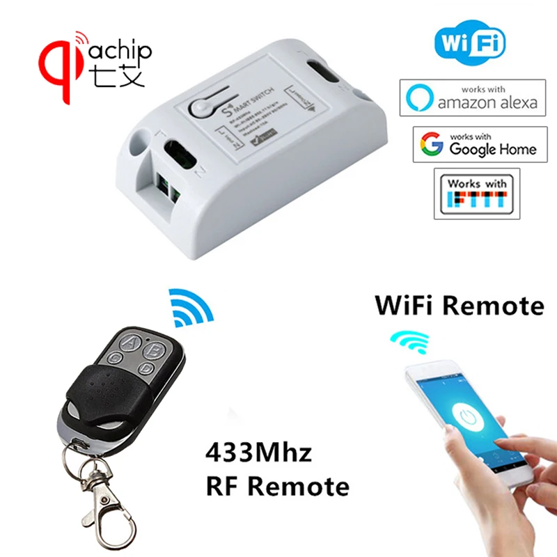 Wi Fi Smart Switch DIY умный дом 433 мГц беспроводной Дистанционное управление свет таймер