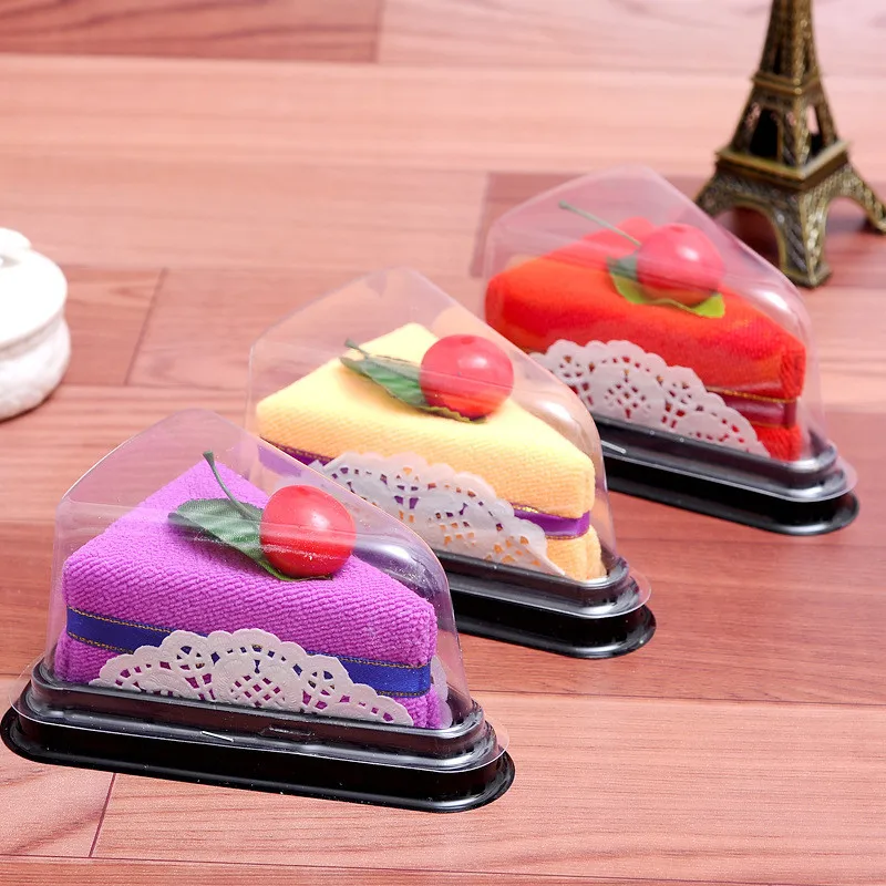 24 шт. Творческий 20x20 см милые сэндвич торт формы полотенце Поощрение подарок для
