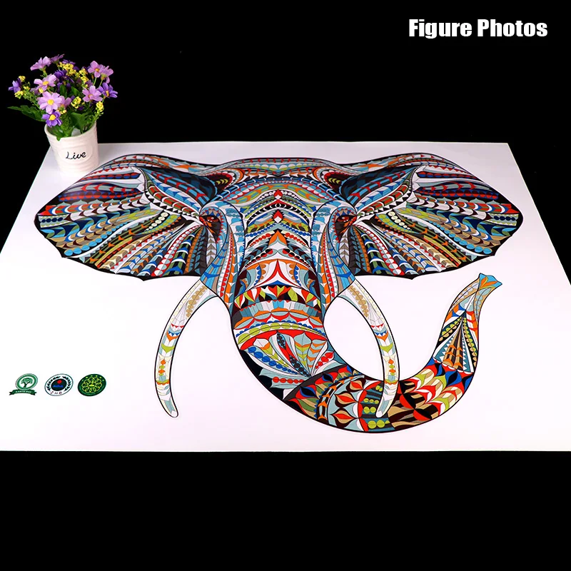 Цветная Наклейка на стену с изображением слона семейная наклейка для гостиной