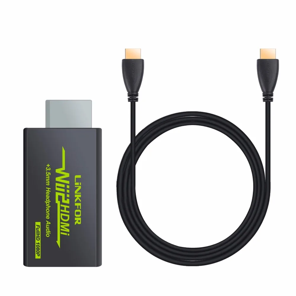 PROZOR для Wii to HDMI совместимый конвертер весы сигнала до 720P / 1080P WII 2 адаптер аудио 3 5