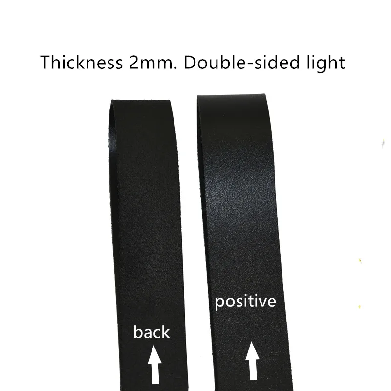 Ручная работа первый слой черная кожаная веревка Воловья чистая воловья кожа