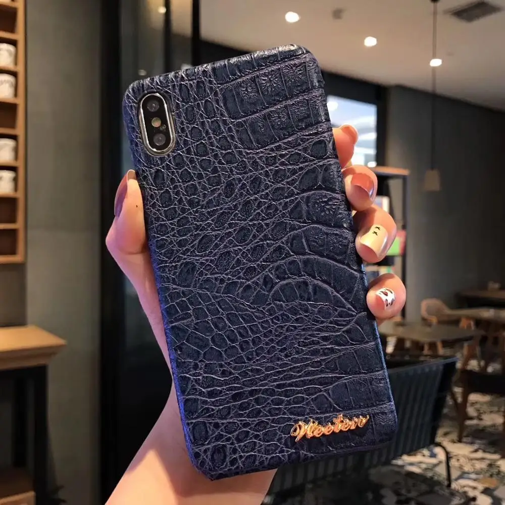 Stylish For iPhone 6 6s 7 8 Plus X Case Crocodile Texture Phone Cases XS XR Max | Мобильные телефоны и аксессуары