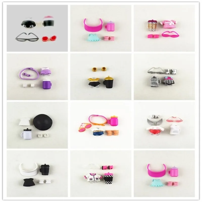 1 Pcs Original lol Doll Girl Toys random Headwear glasses sh
