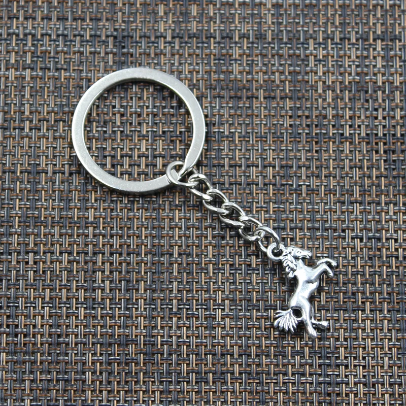 New Keychain 16x23mm Galloping Horse Steed Pendants DIY Men Car Key Chain Ring Holder Keyring Souvenir Jewelry Gift | Украшения и