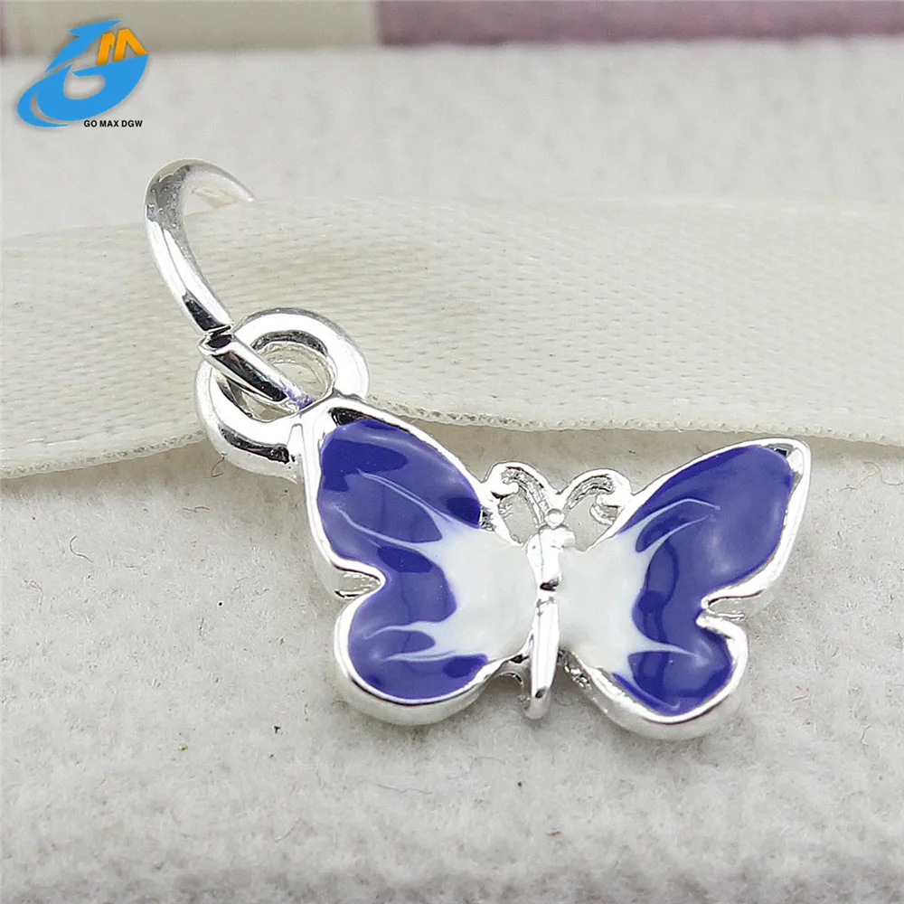DGW 5 видов цветов подвеска в виде бабочки подходит для Панов браслет и ожерелье