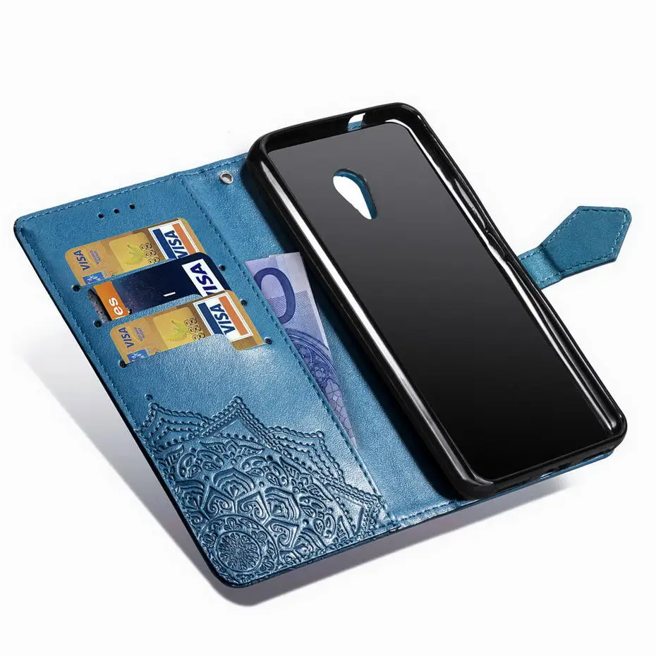 Роскошный чехол из искусственной кожи для meizu m5s meilan 5S 3D Мандала Цветок Флип Чехол-бумажник для meizu m5s 5 s Чехол для телефона