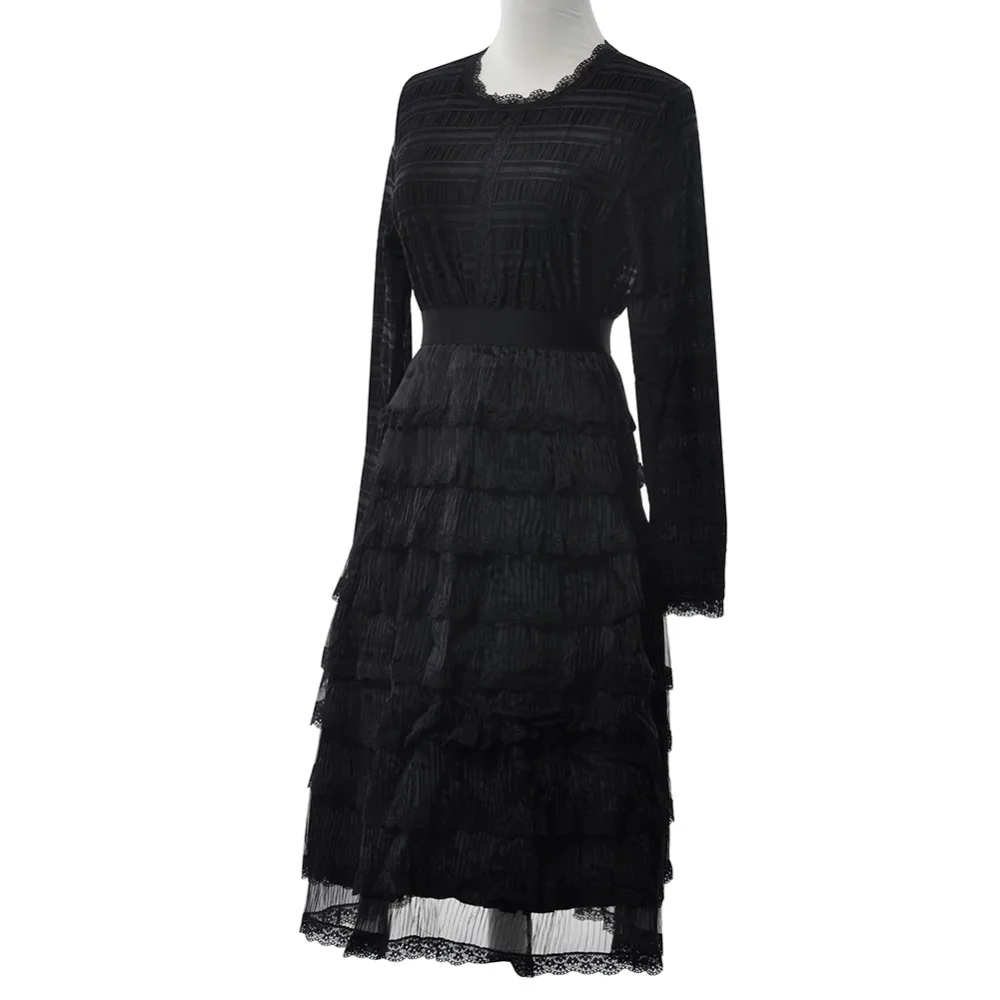 Анжела и Алекс Для женщин зимнее платье Высокое качество Элегантные Слои тонкая