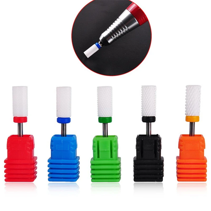 6 types of silver carbide nail drill burr metal bite manicure electric accessories grinding head 2.35mm 3/32&quot | Красота и