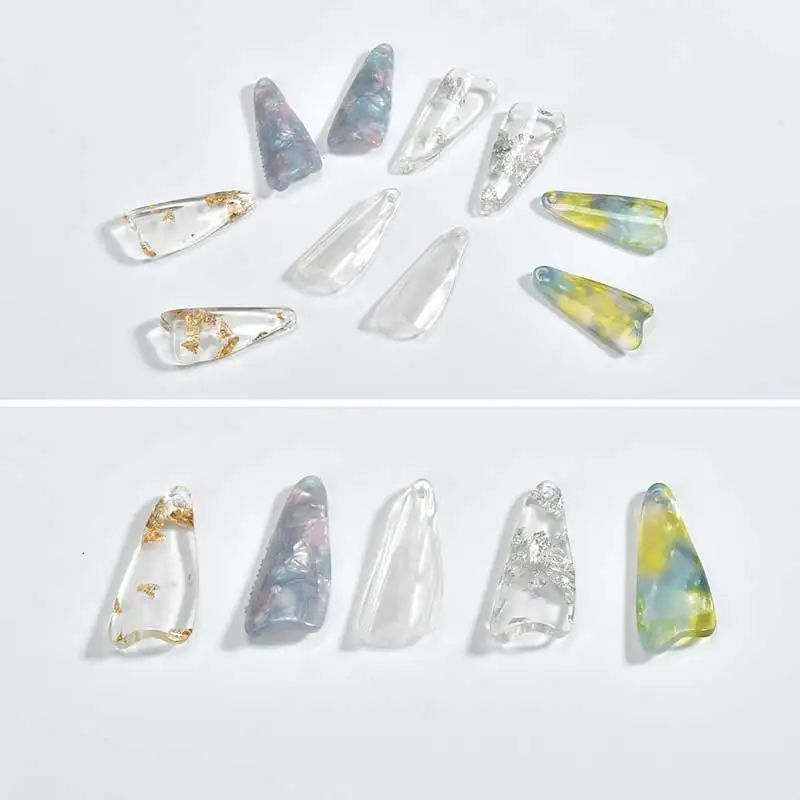 

Min order 30pcs/lot petal shape diy Jewelry accessory acrylic/acetic acid materials earring/bracelet/necklace pendants