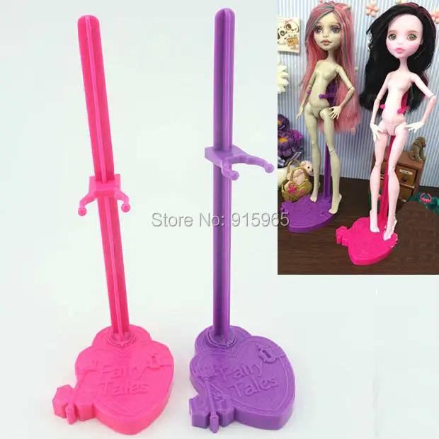 Оптовая продажа 10 шт./лот розовый фиолетовый синий Новый стенд для кукол Monster High