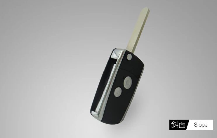 Модифицированный черный чехол для автомобильного ключа пульта с 2 кнопками Honda