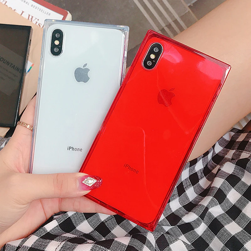 Ультратонкий Мягкий Прозрачный чехол из ТПУ для iPhone 8 7 Plus прозрачный силиконовый