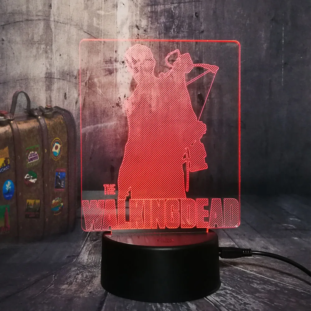 Новая &quotХодячие мертвецы&quot дерил Диксон Прохладный 3D светодиодный Ночной