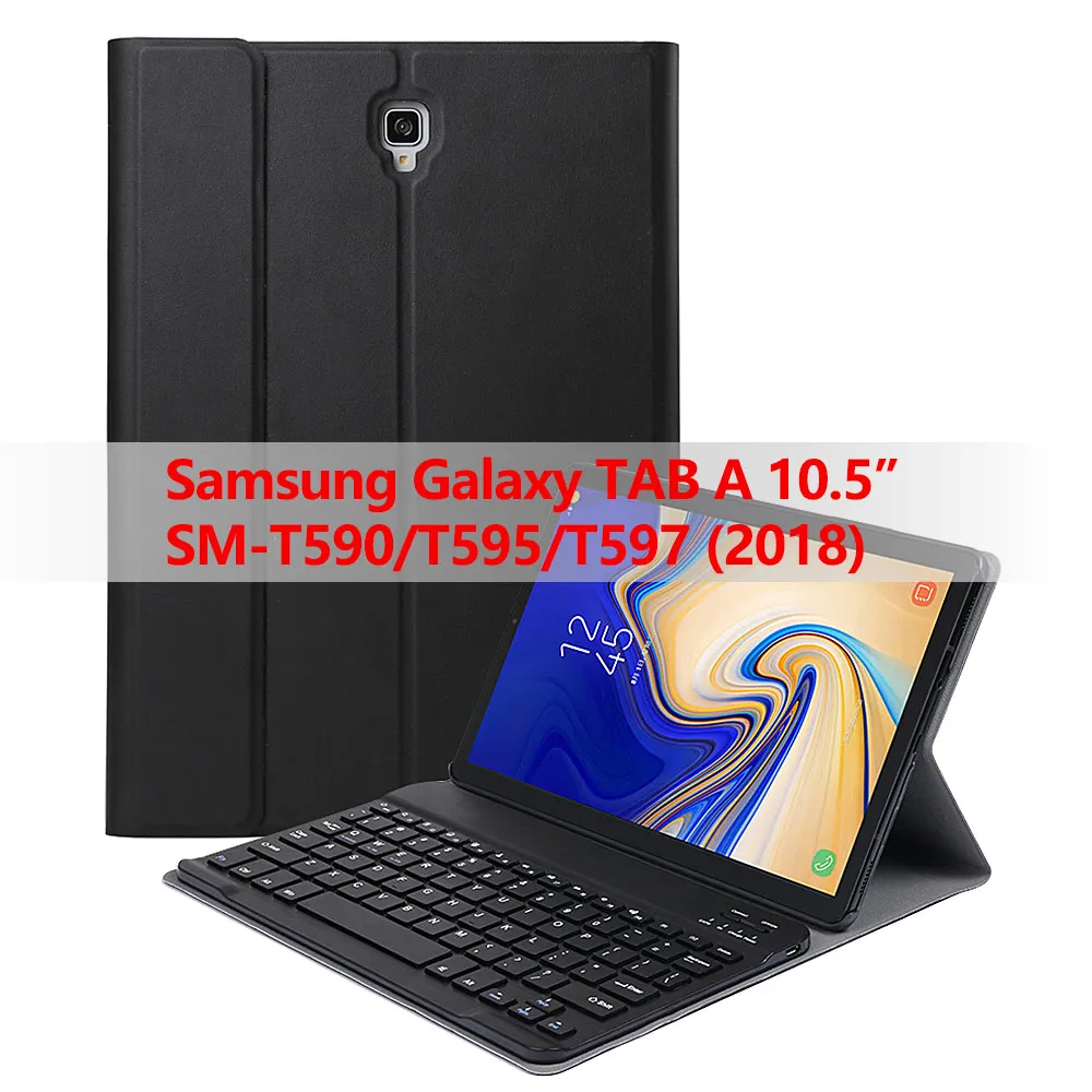 Для планшета samsung Galaxy Tab A 10,5 SM-T590/T595/T597 Съемный Bluetooth беспроводной чехол с клавиатурой с функцией автоматического сна/пробуждения