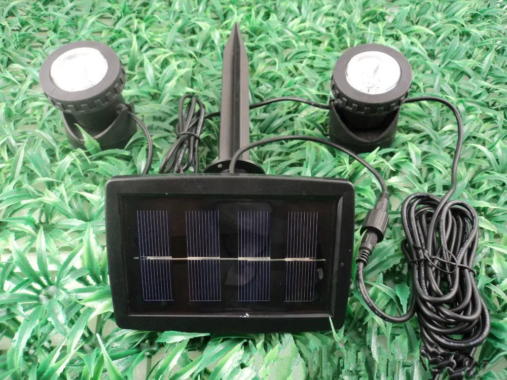 12LED Солнечный водонепроницаемый IP68 прожектор Наружное освещение двор сад