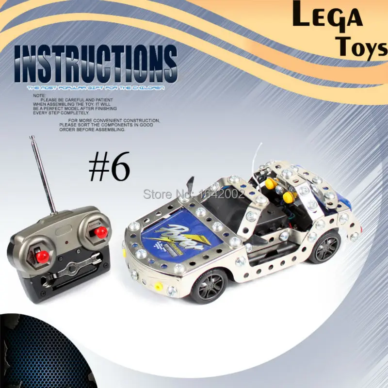 4CH Радиоуправляемый автомобиль металлический сборный мини скоростной гоночный