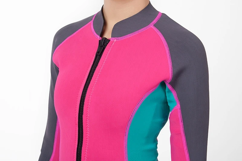 2 мм неопреновый женский консервативный купальник с длинными рукавами сплошной