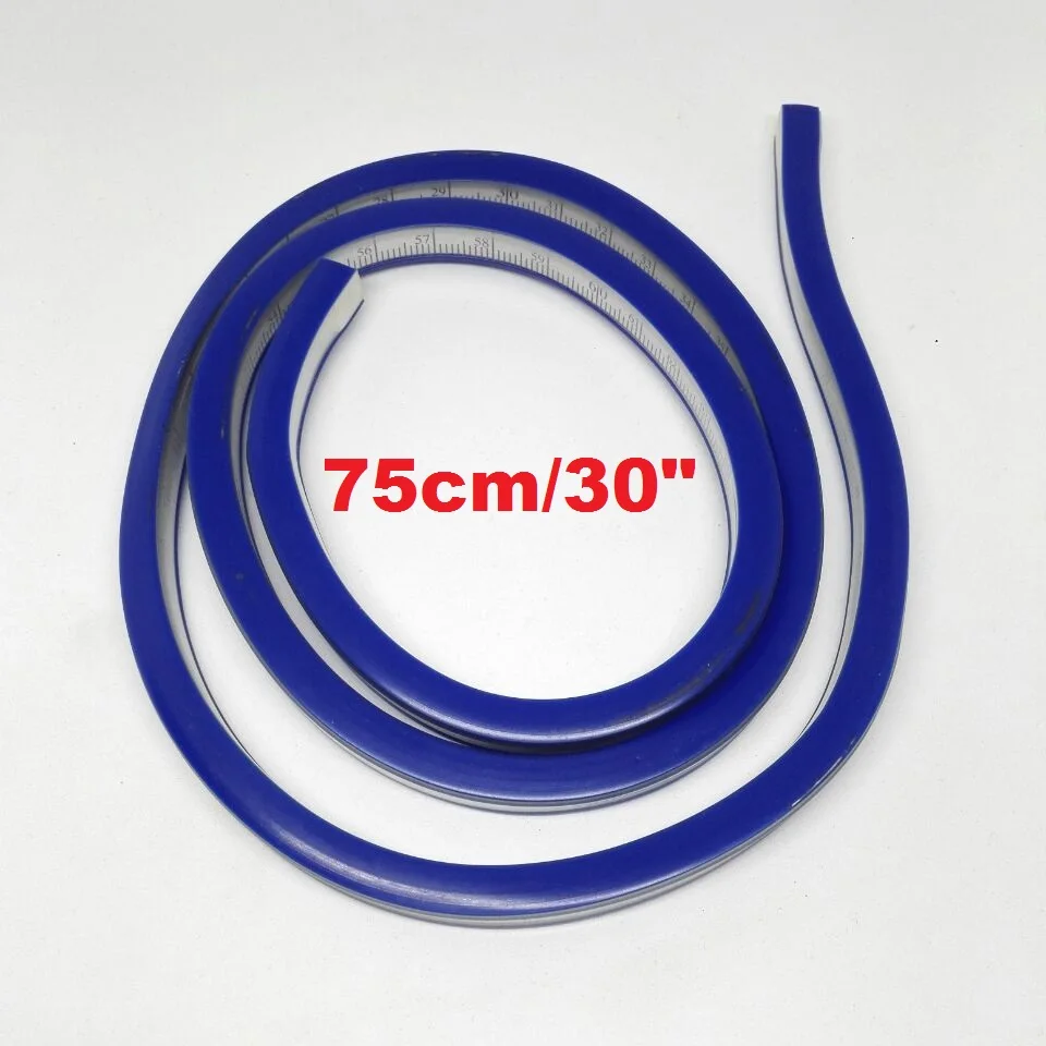 Линейка из мягкого пластика 75 см/30 дюймов и Метрическая шкала кривых линейки для