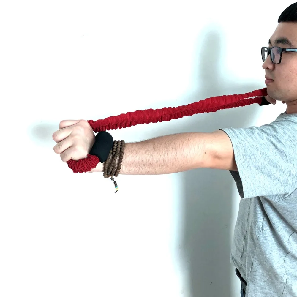 Красный тренажер пулер Резиновая лента оборудование для стрельбы из лука охота