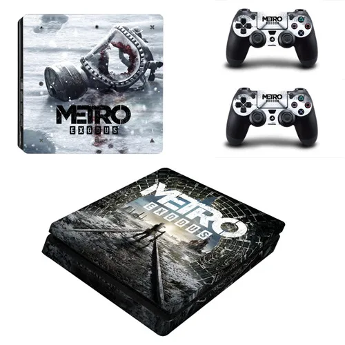YSP4S-3370 Metro Exodus PS4 тонкая наклейка для консоли playstation 4 и контроллера PS4 тонкая Наклейка виниловая - Цвет: YSP4S-3370