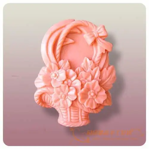 Силиконовая форма для мыла в виде корзины цветов, формы ручной работы S194