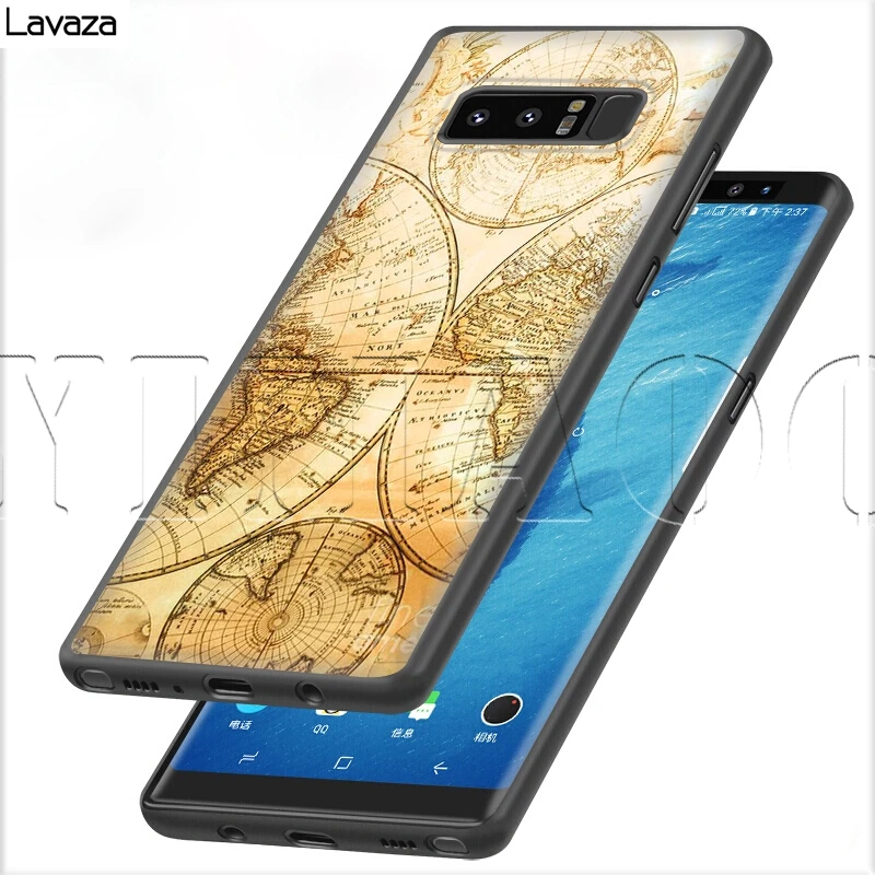 Lavaza мир Футляр для карт Samsung Galaxy S6 S7 край J6 S8 S9 S10 плюс A3 A5 A6 A7 A8 A9 Note 8 9 |