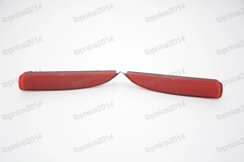 1 пара красный объектив задний противотуманный фонарь бампер отражатель лампы