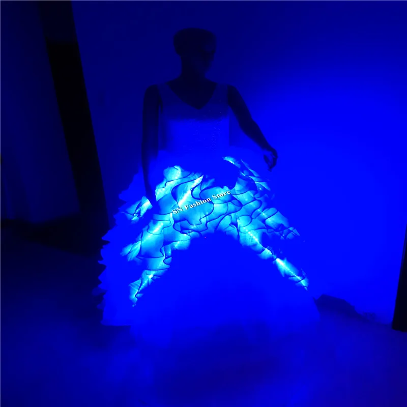 Яркие светлсветильник светодиодные костюмы GG09 для бальных танцев танцевальное