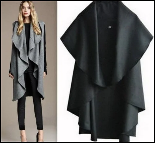 Новое поступление 2014 зима моды нерегулярные тонкий длинный пуховик ворота