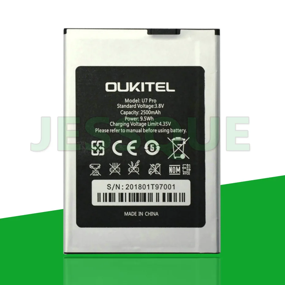

2500mAh Battery For Oukitel U7 PRO Mobile Phone Accumulator AKKU