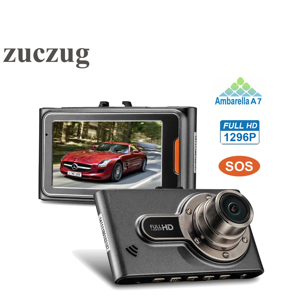 ZUCZUG Мини Автомобильный видеорегистратор Ambarella A7LA50 чип Full HD 2304*1296 30fps 2 7 &quotlcd HDR + g