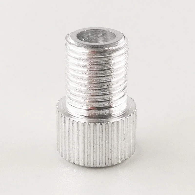 silver 40 шт. сплава Presta шины адаптер клапан шапки дорожный велосипед MTB адаптер французский воздушный клапан преобразовать в США клапан трубки насос инструмент Аксессуары - Цвет: silver
