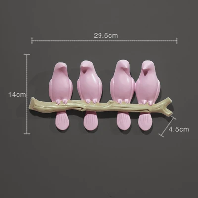 3D стерео настенная статуя птицы из смолы, статуя животного, настенная европейская мебель для дома, украшения для гостиной, подвесные украшения - Цвет: 10