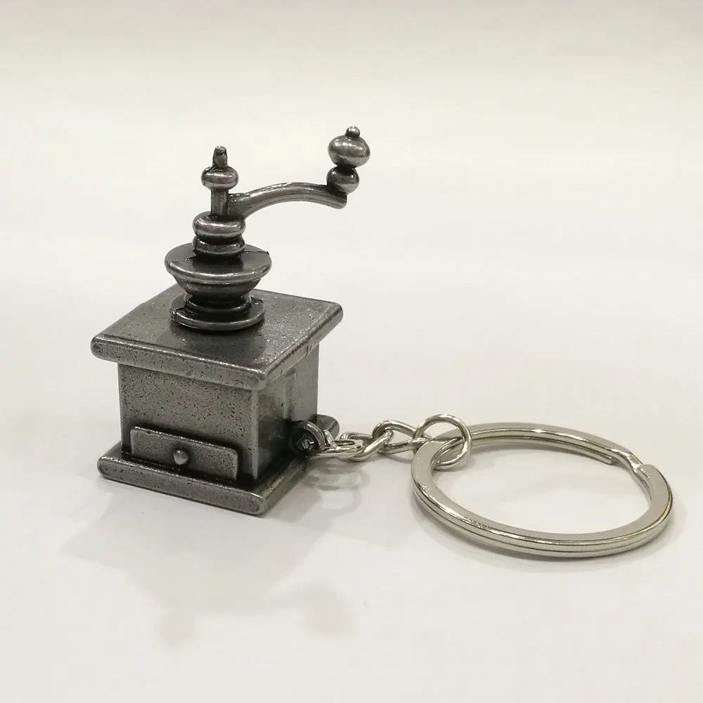 Брелок для ключей ручной кофейной мельницы 3D кольцо креативный брелок