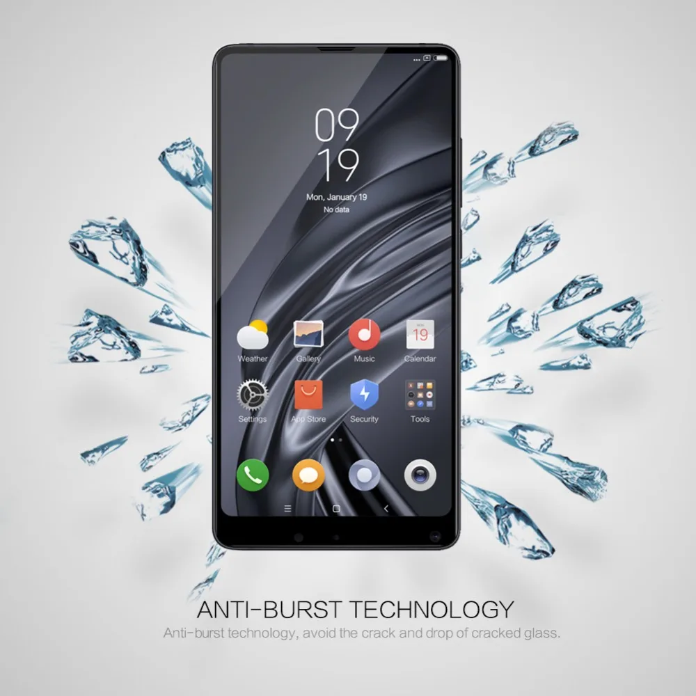 S Для Сяо mi x 2 s CP + Полное покрытие закаленное стекло 9h 5D изогнутые экран протектор