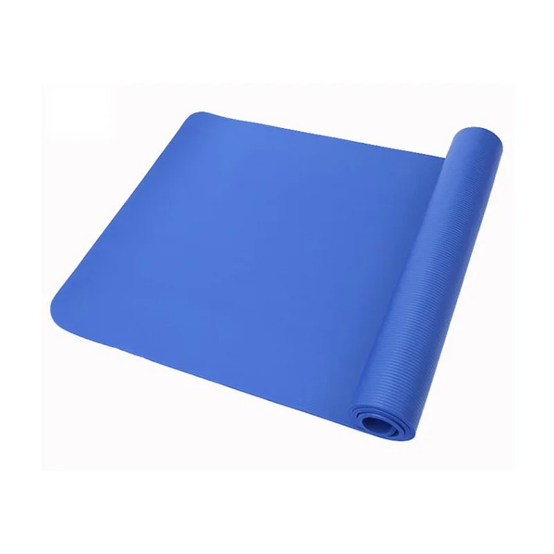 Blue 10 мм коврик для йоги, фитнеса, плоский поддерживающий коврик для начинающих, для гимнастики, экологически чистый Многофункциональный NBR коврик для йоги, Tapete Yoga - Цвет: Blue
