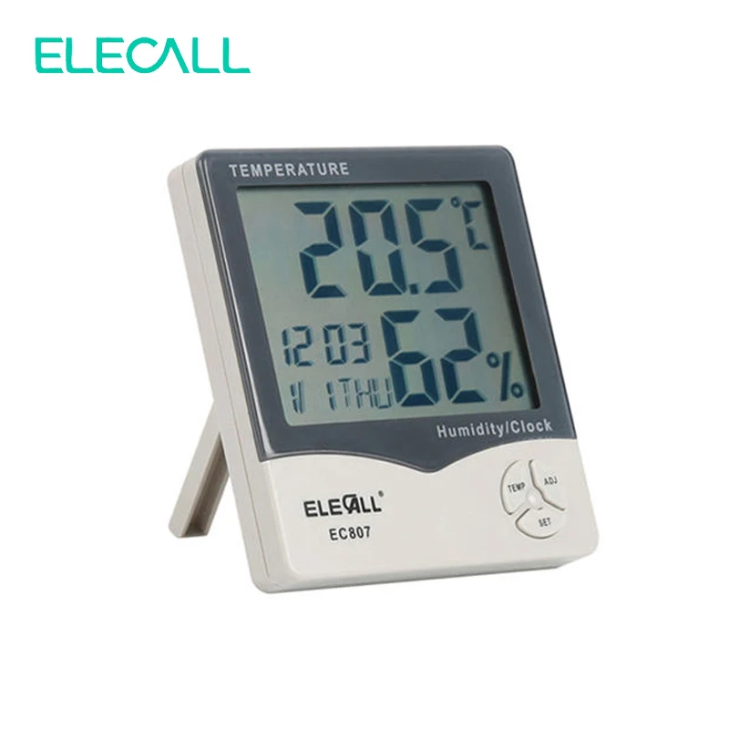 ELECALL EC807 высокоточный электронный измеритель температуры и влажности термометр